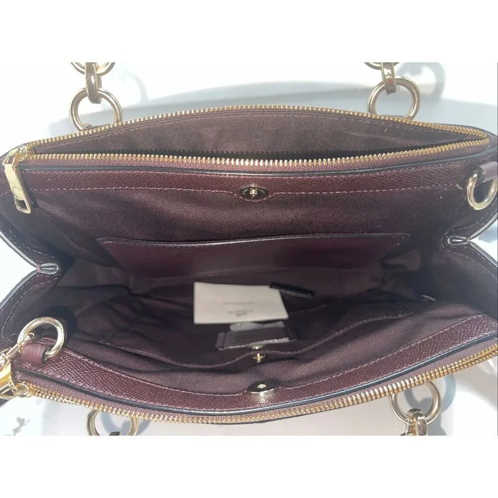 🔥NEW! Coach Christie Carryall Satchel Handbag Glitter F13684 Msrp:$395.00